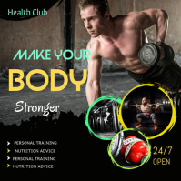 Sort Fitness Promotion Instagram Post Template