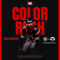 Black Modern & Minimal Football Event Instagram Post template