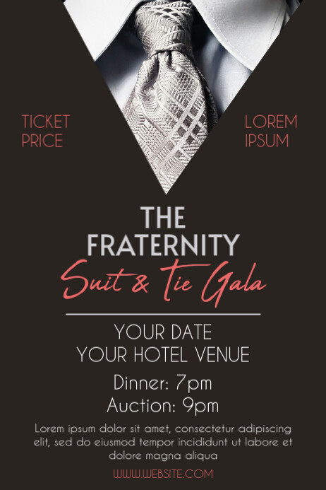 Black Modern & Minimal Fraternity Poster Template | PosterMyWall