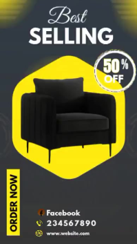 Czarny Furniture Sale Digital Display Template