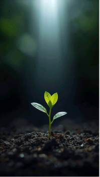 黑色 Growth and Nature Digitalt display Template