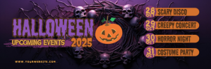 Sort Halloween Event Promotion Intestazione di Twitter Template