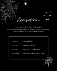 Black Halloween Wedding Invitation Instagram Portrait Template - Page 3