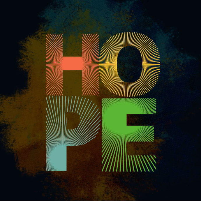 Black Modern & Minimal Hope Logo Template | PosterMyWall