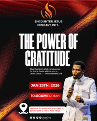 Black Modern & Minimal Inspirational Gratitude Poster  Faith And Thanksgiving Flyer Instagram Portra template