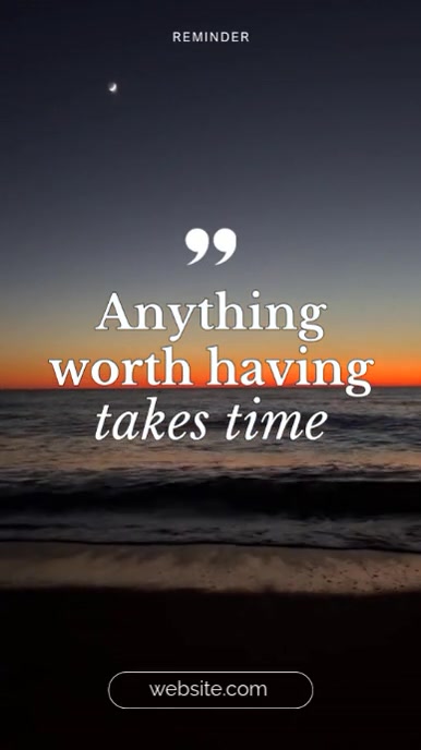 Black Modern & Minimal Inspirational Quotes  Instagram Reel template