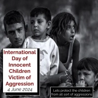 Black Modern & Minimal International Day Of I Message Instagram template