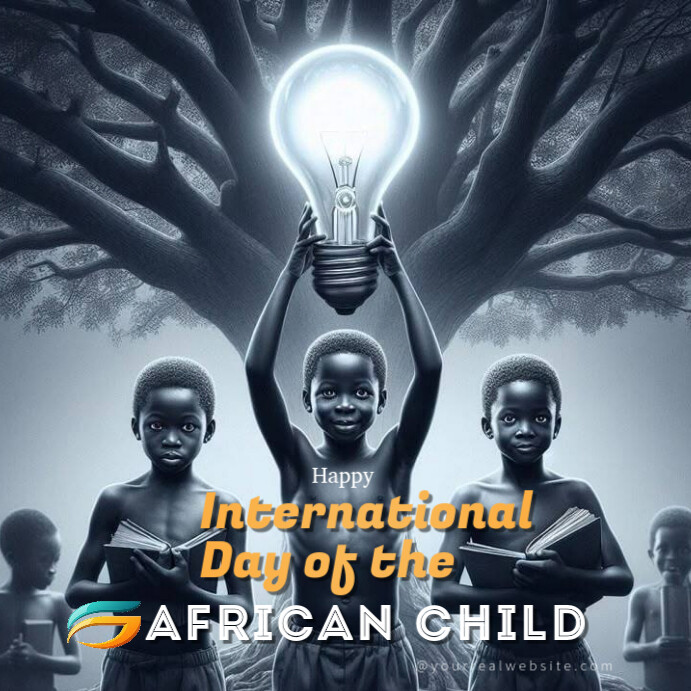 Copy of Black Modern & Minimal International Day Of The African Child ...