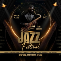 Black Jazz Festival Pos Instagram Template