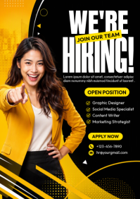 Sort Job Recruitment A4 Template