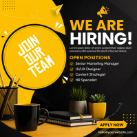 Black Job Recruitment Instagram-bericht Template