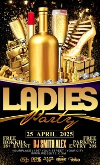 Black Modern & Minimal Ladies Party Us Legal Umthetho we-US template