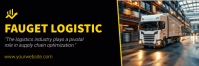 Black Modern & Minimal Logistic Twitter Banne template
