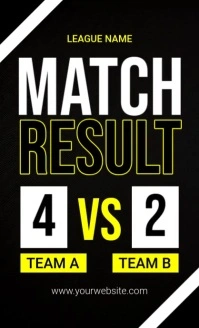 Black Modern & Minimal Match Result Us Legal template