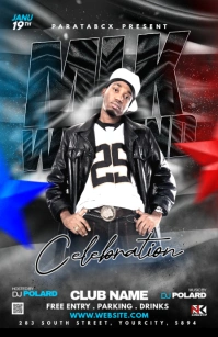 Black Modern & Minimal Mlk Weekend Celebration Tabloid template