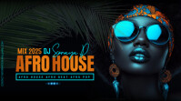 Black Modern & Minimal Modern Afro House Youtube Thumbnail template
