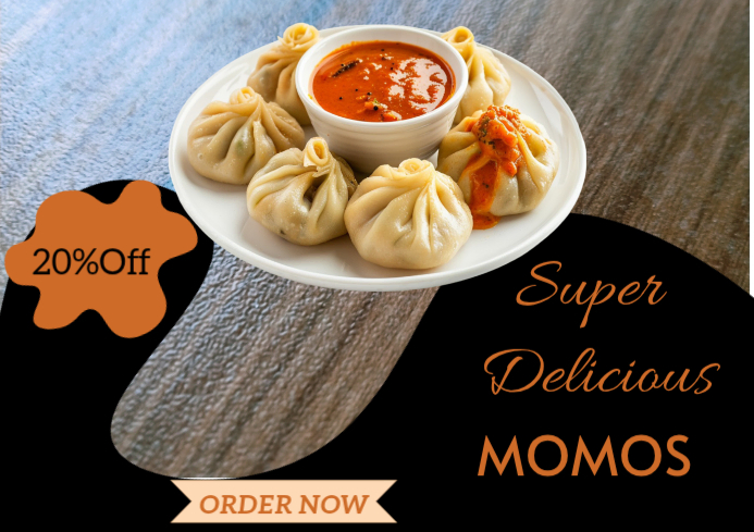 Momos Discount Facebook Post Template | PosterMyWall