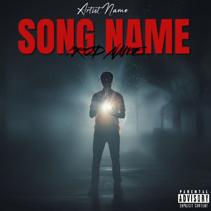 Black Modern & Minimal Music Album Cover Album Cover Template ...