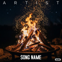 Zwart Music Album Cover Albumhoes Template