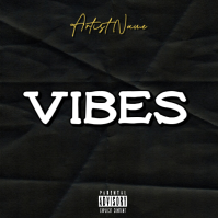 Black Modern & Minimal Music Album Cover Album Cover Albumcover template