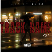 Black Modern & Minimal Music Album Cover Album Cover template