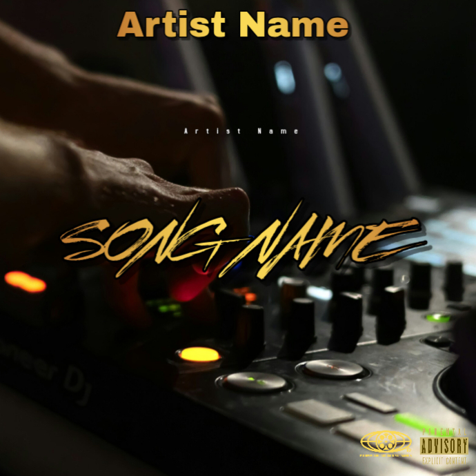 Black Modern & Minimal Music Album Cover Album Cover Template ...