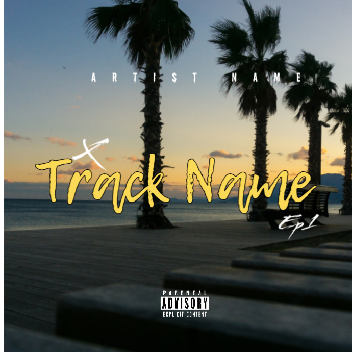 Black modern & minimal music album cover album cover Template ...