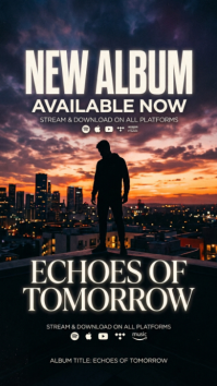 Black Music Album Promotion Historia de Instagram Template