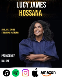 黑色 Music Release Instagram Portrait Template