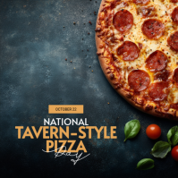 Negro National Pizza Day Сообщение Instagram Template