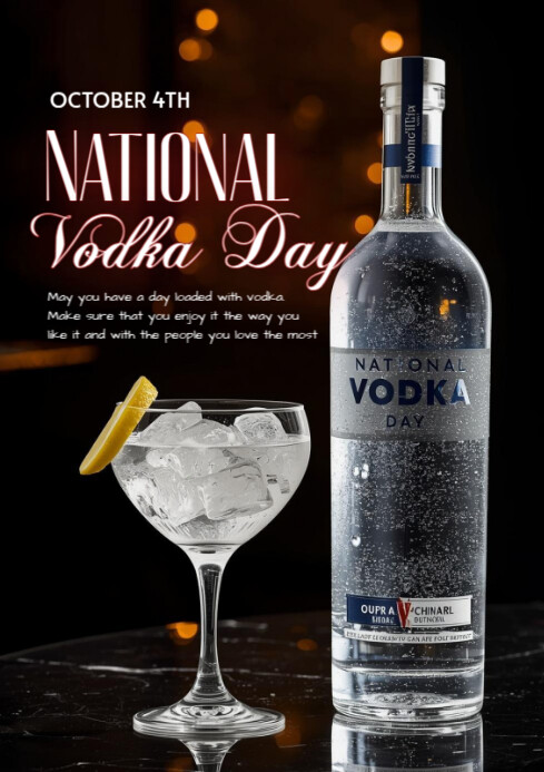 Copy Of Black Modern Minimal National Vodka Day A4 PosterMyWall copy-of-black-modern-minimal-national-vodka-day-a4-postermywall