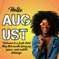 Black Modern & Minimal New Month Flyer Instagram Post template