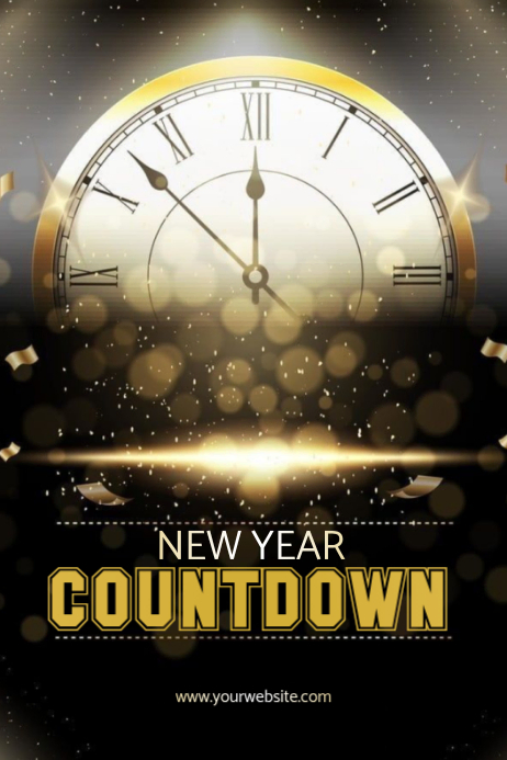 New Year Countdown Posters Template | PosterMyWall