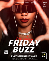 Negro Nightclub Event Instagram Portrait Template