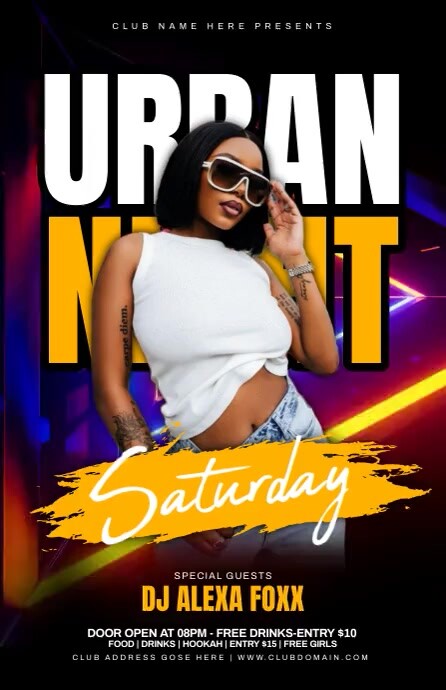 Copy of Black Modern & Minimal Party Flyer Tabloid | PosterMyWall