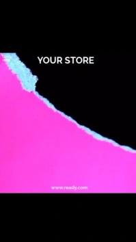 Black Modern & Minimal Pink White And Black Something Big Is Coming Soon Video  Digital Display (9:1 template