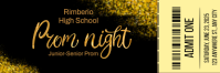Black Modern & Minimal Prom Night Email Header template