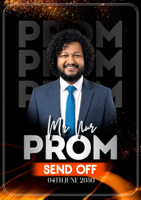 Black Prom Send-off A1 Template | PosterMyWall