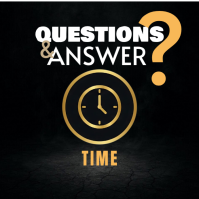 Black Modern & Minimal Q&A Session Instagram Post template