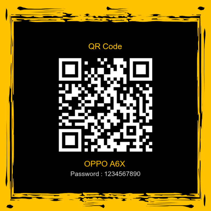 Black Modern & Minimal QR Code Access Instagram Post Template ...