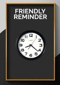 Hitam Reminder A4 Template