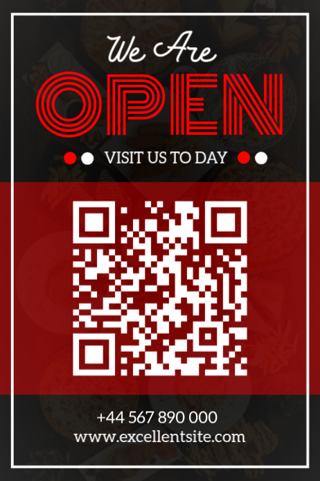 Plantilla de Black Modern & Minimal Scan Qr Code Poster | PosterMyWall