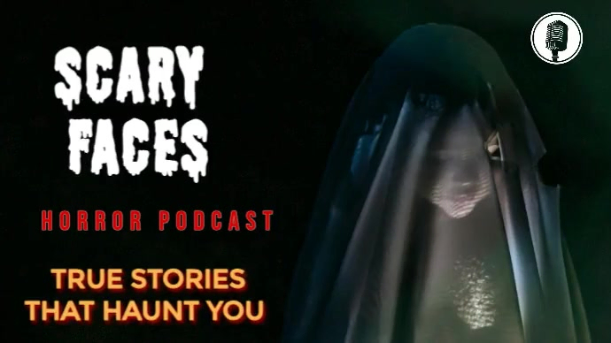 Modèle Black Modern & Minimal Scary Faces Youtube Thumbnail | PosterMyWall