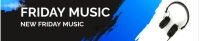 Black Modern & Minimal Sound Cloud Banner  Soundcloud Banner template