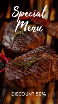 Brown Special Menu Promotion Instagram Story Template
