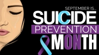 Black Modern & Minimal Suicide Digital Displa template