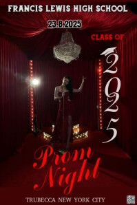 Zwart Prom Night Pinterest Graphic Template