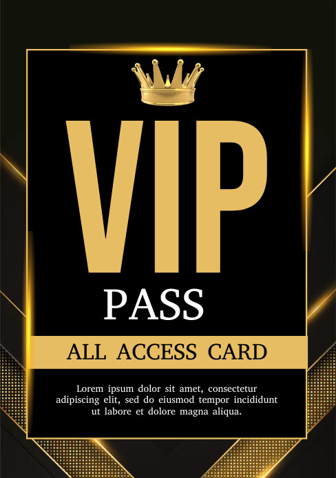 Through Pass Vip Logos Vip Pass