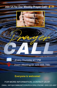 Пурпурный Weekly Prayer Call Tabloide Template