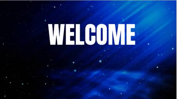 Black Modern & Minimal Welcome Channel Screen Digital Display Video ...